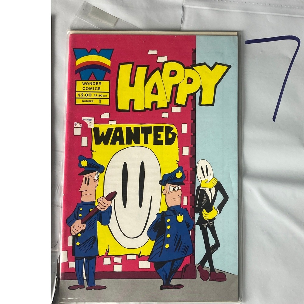 Happy #1 (1990) Wonder Comics Underground Humor‎ Comic Book